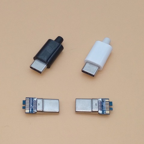 2 unidades de enchufe macho USB 3,1 tipo C, soldadura de doble cara, Conector de clavija de carga de datos ► Foto 1/4