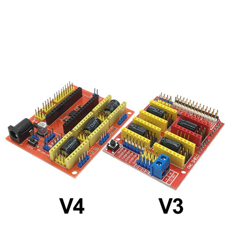 Placa de expansión de controlador de Motor paso a paso para Arduino UNO R3 NANO, CNC Shield V3/V4/impresora 3D/A4988/DRV8825 ► Foto 1/6