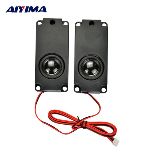 Aiyima 2 unids 10045 100mm * 45mm 5 W 8 Ohm doble interior magnética de sonido claro altavoz cavidad ► Foto 1/6