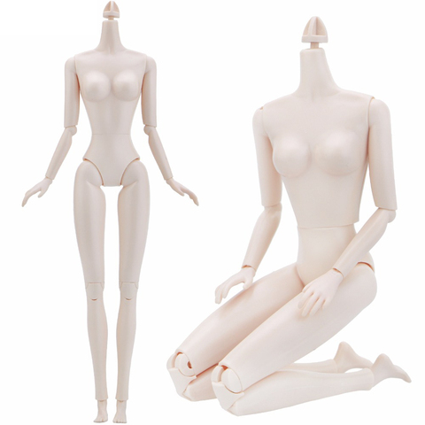 Cuerpo de muñeca desnuda de plástico 14 articulaciones 16 cuerpo femenino desnudo rotación de 360 grados cuerpo de mujer para muñeca 1/6 BJD accesorios parte del cuerpo ► Foto 1/6