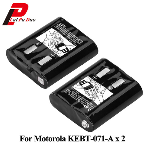 Paquete de 2 unidades, conjunto 700 mah batería de la batería para Motorola KEBT-071-D KEBT-071-C KEBT-071-B KEBT-071-A 53615 ► Foto 1/6