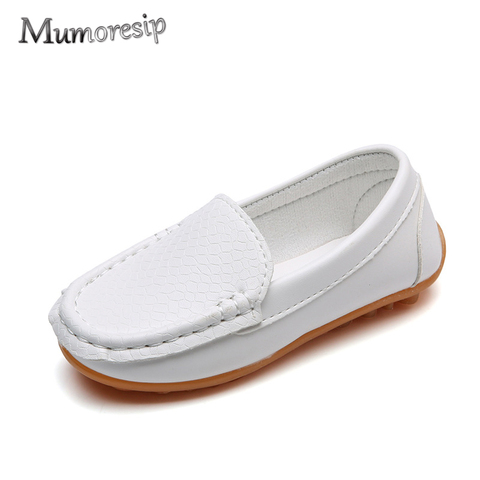 Mumoresip-zapatos Super suaves para niños y niñas, mocasines escolares grandes, zapatillas planas informales, mocasines ► Foto 1/6