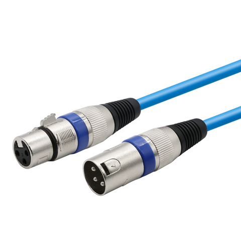 Cable de altavoz XLR a XLR, 3 pines, macho a hembra, 1M, 1,8 M, 3M, 5M, 10M para amplificador, altavoz, micrófono, mezclador DMX ► Foto 1/6