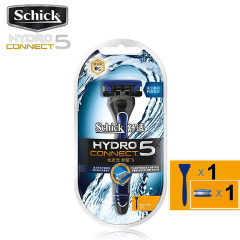 2022 nuevo Original Schick Hydro5 conectar navaja de afeitar hombres afeitar mejor afeitado experiencia vitamina B5 adicional de 7 fuente de agua de las unidades ► Foto 1/4