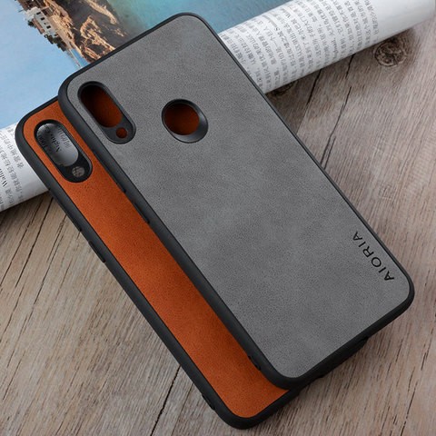 Funda de cuero para Xiaomi Redmi Note 7 pro, cubierta de lujo de estilo Vintage, funda de teléfono para xiaomi negocios ► Foto 1/6