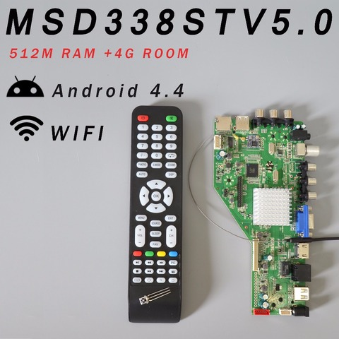 RAM 512 m y 4g de MSD338STV5.0 inteligente de red inalámbrica TV Placa de Controlador Universal Andrews LCD Motherboard 1024 M Android ► Foto 1/6