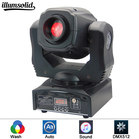 Mini punto 60 W LED Luz de cabeza móvil con placa Gobos y placa de Color, alto brillo 60 W Mini luz Led cabeza móvil DMX512 ► Foto 1/6
