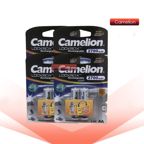 Camelion-batería recargable NiMH Ni-MH, 2700mAh, 1,2 V, AA, baja autodescarga, alta capacidad ► Foto 1/6