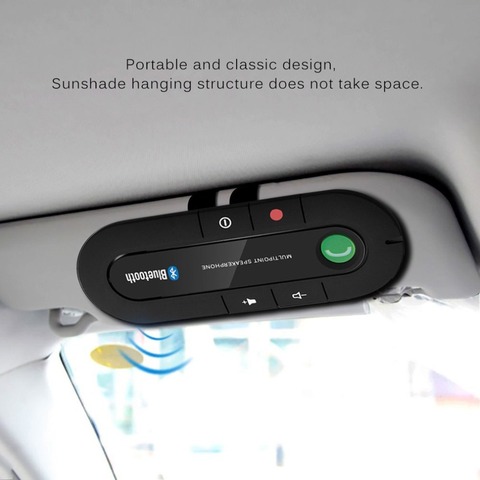Altavoz multipunto 4,1 + EDR Kit manos libres Bluetooth inalámbrico para coche reproductor de música MP3 para IPhone Android ► Foto 1/6