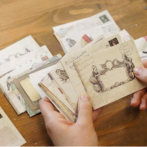 12 unids/set Vintage Mini sobre para regalo de herramienta de bricolaje tarjeta de felicitación de cubierta de la caja de regalo de carta ► Foto 1/1