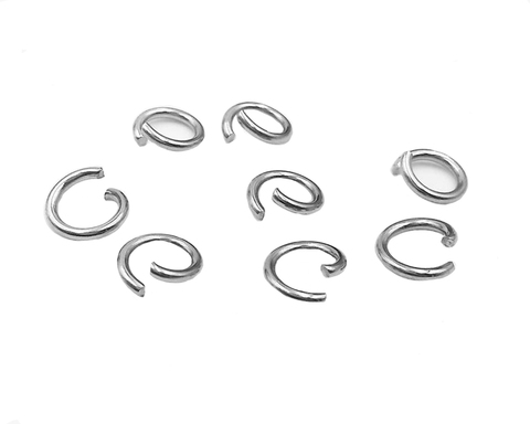 Anillos abiertos de acero inoxidable para hacer joyas, anillo redondo de 4mm, 5mm, 6mm, 8mm, 9mm y 10mm, 1000 Uds. ► Foto 1/4