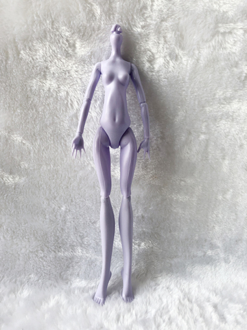 Imitación de demonio muñecas monstruo cuerpo desnudo sin cabeza para muñecas DIY cuentos de hadas giratorio articulaciones muñeca púrpura ► Foto 1/6