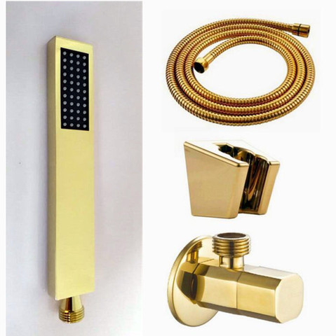 Cabezal de ducha manual, accesorios para grifos de baño, cabezal de ducha de mano con acabado Latón dorado superficie, BD579 ► Foto 1/1