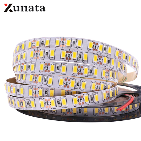 5 m/lote DC 12V 120leds/m Super brillante SMD 5630 5730 luces 5050 2835 5054 impermeable cinta Flexible cinta lámpara Led tira de luz ► Foto 1/6