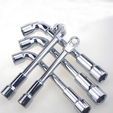 Llave de acero al cromo y vanadio, 6mm-13mm, tipo L, llave de 7 tipos de perforación, herramientas de mano ► Foto 1/6