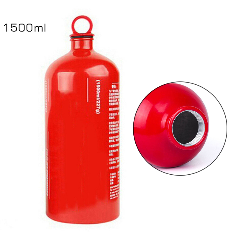 1500ML de Gas de combustible de aceite de botella de contenedor de cocina a gasolina contenedor ligero de aleación de aluminio de la herramienta de camping al aire libre ► Foto 1/6