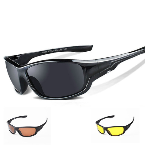 Gafas de sol polarizadas para hombre, lentes de sol con revestimiento de espejo Vintage, antirreflejo, con visión nocturna, 100%, UV400 ► Foto 1/6