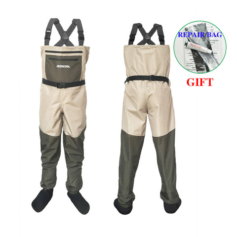 Mosca pesca Waders ropa portátil pecho monos ropa impermeable Wading pantalones medias pie buena como Daiwa para zapatos de pescado ► Foto 1/6