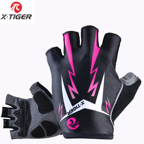 X-Tigre Pro mujeres guantes para bicicleta resistentes a golpes Fitness Mujer guantes de bici Deportes de la carretera de montaña montar en bicicleta guantes ► Foto 1/6