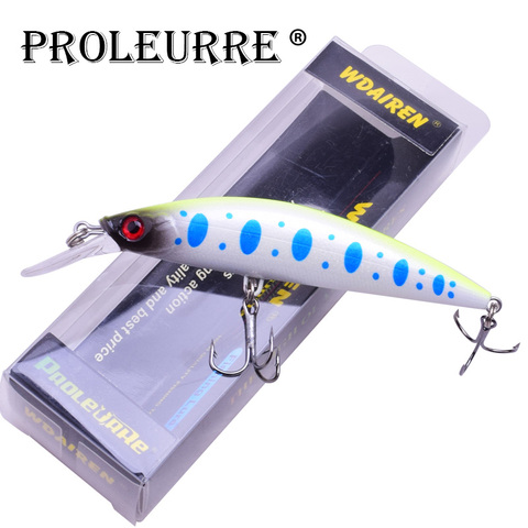 Uds gran pececillo Señuelos de Pesca Wobblers Crankbaits Jerkbaits cebos duros artificiales ganchos 3D los ojos para la Pesca carpa Pesca Isca ► Foto 1/5