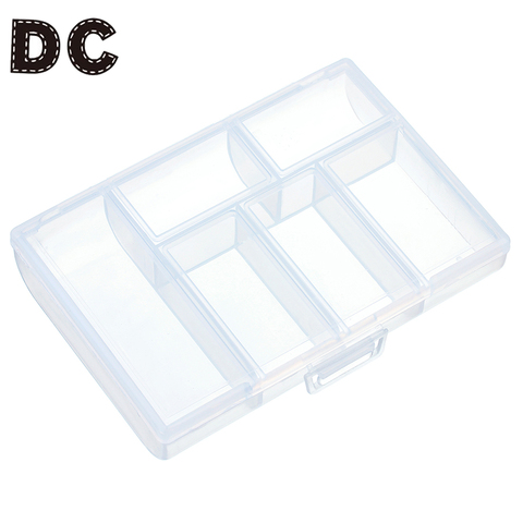 DC 6 ranuras de herramientas de joyería caja organizador de almacenamiento de joyería de perlas de caja de nueva moda de embalaje de plástico de regalo pendiente del anillo de la Caja joyería ► Foto 1/6