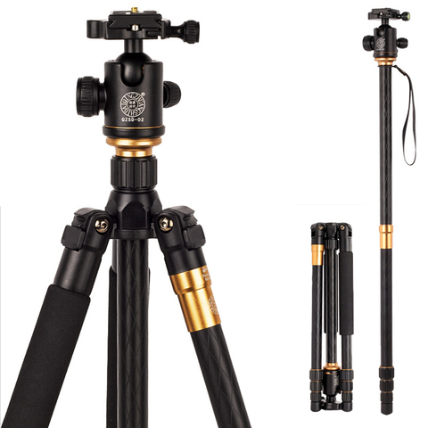 Trípode portátil para fotografía profesional Q999 con cabezal de bola para cámara Digital SLR DSLR, plegable, 43cm, carga máxima de 15Kg ► Foto 1/6