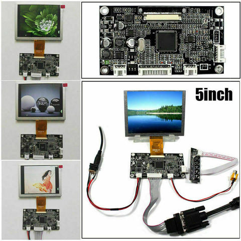 Pantalla LCD de ZJ050NA-08C de 5 pulgadas Latumab + placa controladora VGA AV LCD 640x480 ► Foto 1/6