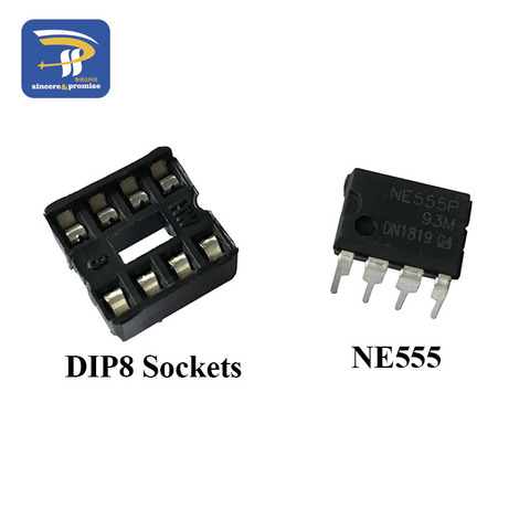20 piezas (10 cada uno) NE555 NE555P IC 555 y 8 Pin conectores DIP ► Foto 1/6