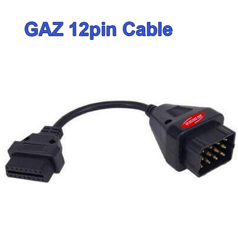 Gaz 12pin 16 PIN hembra a macho 12 pin OBD2 DLC convertidor coches Cable gaz12pin para delphis para vdljk autocoms pro envío gratis ► Foto 1/6