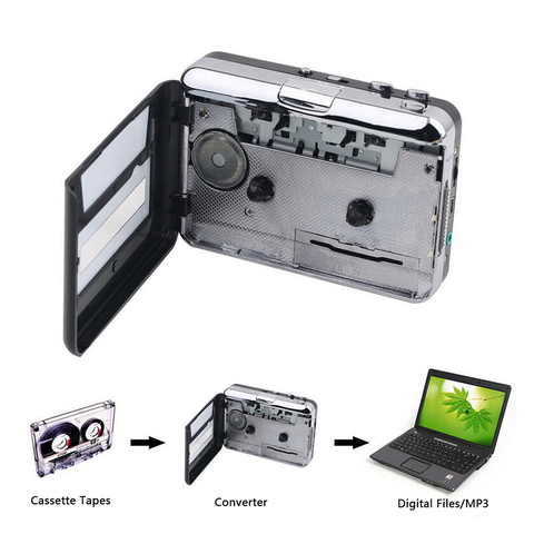 Reproductor de Cassette USB a MP3, convertidor de captura, reproductor de Audio, grabadora de Cassette ► Foto 1/6