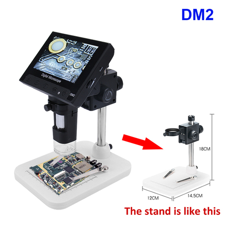 Microscopio Digital USB 1000X, microscopio electrónico portátil con vídeo para soldar lectura, con pantalla HD OLED de 4,3