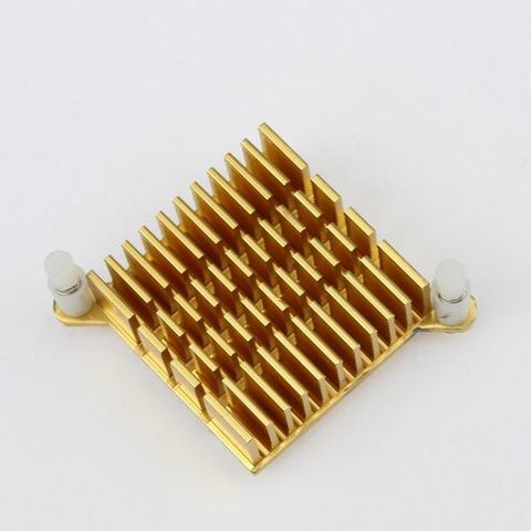 Gdstime 1 unidades 40x40x13mm IC de dos electrodos oro Chip CPU puente Norte refrigeración disipador Northbridge 40mm ► Foto 1/6