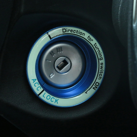 Cubierta de decoración de anillo de llave de encendido de coche luminoso, accesorios para coche, para Ford Focus 2 3 4 2005-2016 ► Foto 1/4