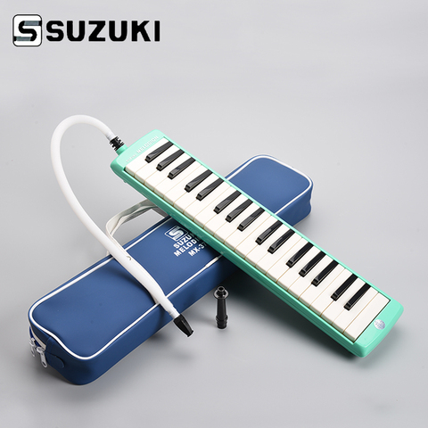 SUZUKI MX-37D Alto 37 teclas profesional Melodion verde Melodica/ pianica con bolso de mano regalo a elegir ► Foto 1/4