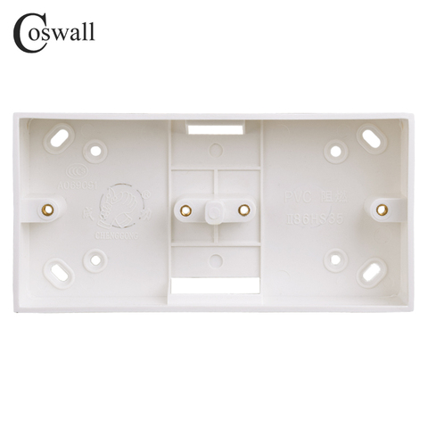 Coswall de montaje externo de la Caja 172mm * 86mm * 33mm 86 tipo doble o interruptores enchufes se para cualquier posición de la superficie de la pared ► Foto 1/6