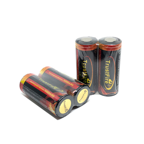 TrustFire, colorido 3,7 V 5000mAh 26650, batería recargable protegida, baterías de litio con PCB para linternas ► Foto 1/4