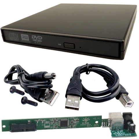 Caja de unidad óptica externa USB 9,0, cubierta externa Blu-Ray CD DVD RW a SATA, adaptador Caddy, 9,5/2,0mm ► Foto 1/6