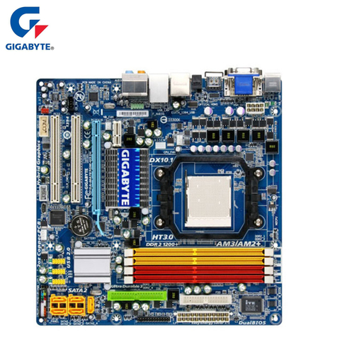Gigabyte GA-MA785GM-US2H placa base AMD 785G DDR2 USB2.0 16 GB AM2/AM2 +/AM3 MA785GM US2H placa base de escritorio Systemboard utilizado ► Foto 1/6