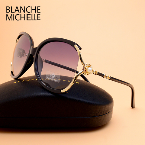 Gafas de sol polarizadas UV400 para mujer, de Blanche, 2022, marca de diseñador, gafas de sol con gradiente de alta calidad, gafas para mujer con caja ► Foto 1/6