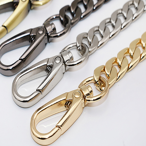 Accesorios de cadena de 120cm para bolsos correas de cinturón para piezas de bolsos cadenas cinturones de oro accesorios para bolsos ► Foto 1/6