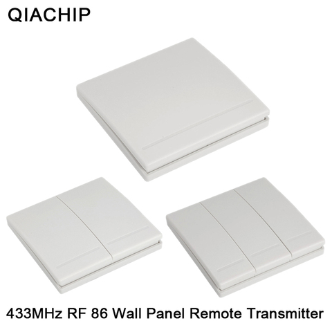 QIACHIP 86-Interruptor de Panel de pared adhesivo, 1, 2 y 3 canales, Control remoto ► Foto 1/6
