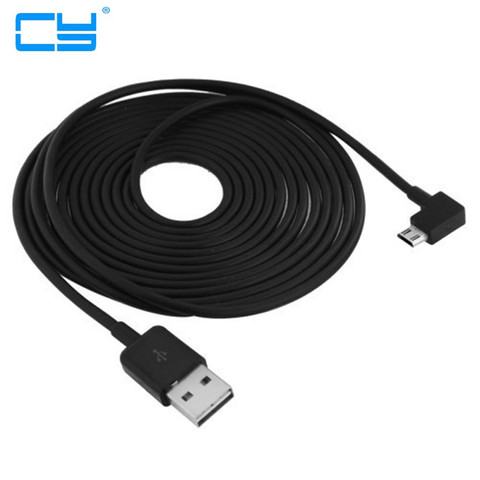 Cable Micro USB de ángulo de 90 grados, Cable de carga y sincronización de datos de 1M, 3M, 5M, para Samsung Galaxy E5 S3/4/5 Note tab4 ► Foto 1/4