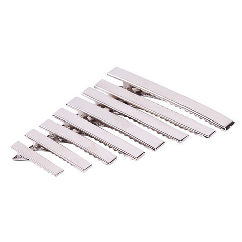 Pinzas para el pelo de 20 piezas, horquillas de cocodrilo de una sola punta de 24-97mm, accesorios de ajuste en blanco para fabricación de joyería DIY ► Foto 1/6