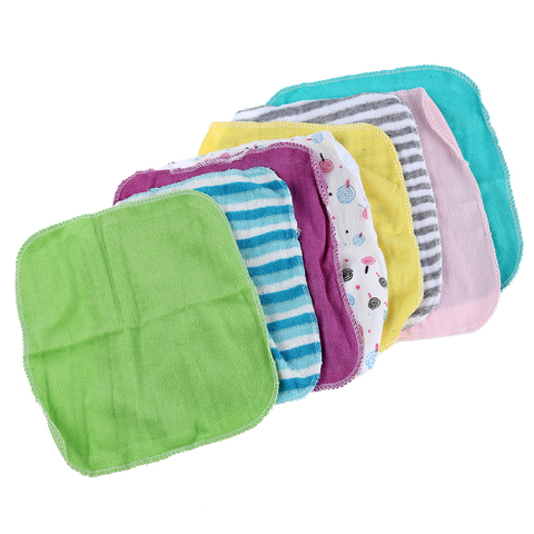 Cara de Bebé arandelas mano toallas de algodón limpiar paño de lavado 8 unids/pack ► Foto 1/5