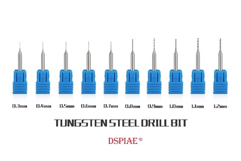 DSPIAE-broca de taladro de acero de tungsteno, 0,3 ~ 1,2mm ► Foto 1/2