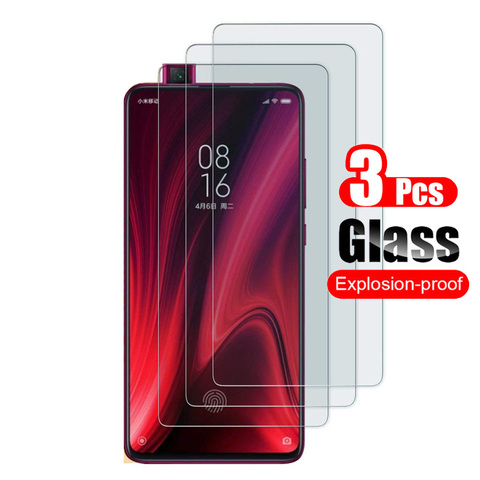 3 piezas de vidrio templado para Xiaomi mi 9 T Pro Protector de pantalla para Xiaomi Red mi K20 Pro película protectora 9 H Anti-arañazos de vidrio ► Foto 1/6