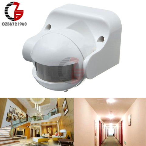 Sensor de movimiento PIR de seguridad para exteriores, interruptor de luz de pared infrarroja PIR de 220V, 180 grados, 50Hz, Interruptor del Detector de movimiento ► Foto 1/6