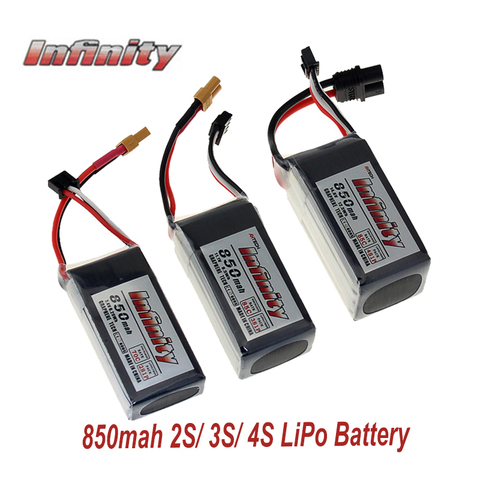 Infinito 7,4 V 850mAh 85C 2S 3S 11,1 V batería de LiPo de XT30 conector 4S 14,8 V SY60 enchufes XT60 para RC FPV multicóptero modelo Drone ► Foto 1/6