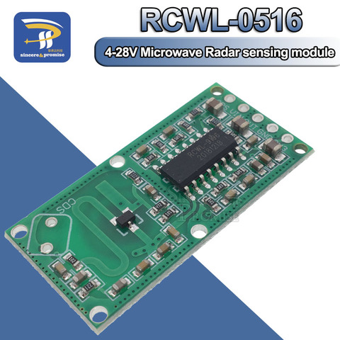 Sensor de Radar de microondas RCWL-0516 RCWL 0516, módulo de Sensor corporal, módulo de Interruptor de Inducción de salida de 3,3 V para Arduino Diy ► Foto 1/6
