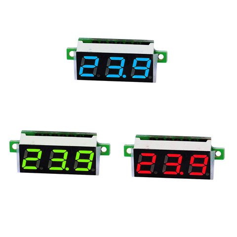 Caliente 2,5 pulgadas 0,28 v-30 V Mini voltímetro Digital medidor de voltaje pantalla LED piezas electrónicas accesorios voltímetro Digital ► Foto 1/6